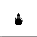 Modern Stylish Black Kettle With Lid Handle And Spout For Daily Household Use