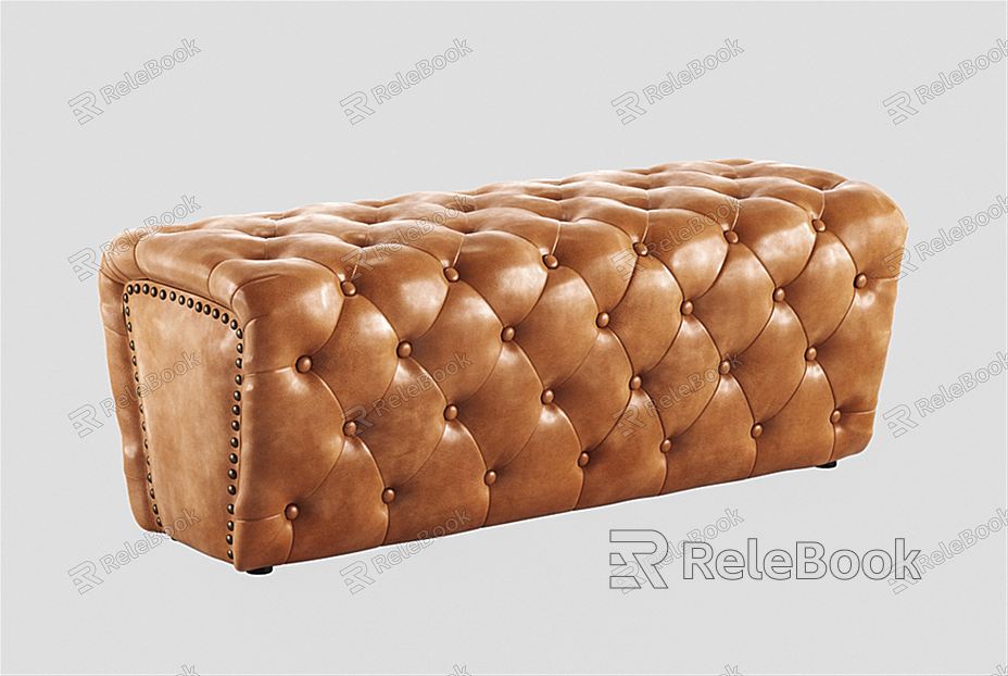 American-style sofa stool shopping mall shoe stool pedal model