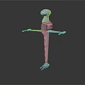 Advanced Space Robotic Probe With Extended Arms And Slender Legs For Deep Space Exploration