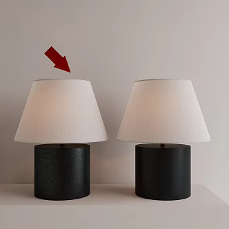 The ancient solid wood table lamp 3d model