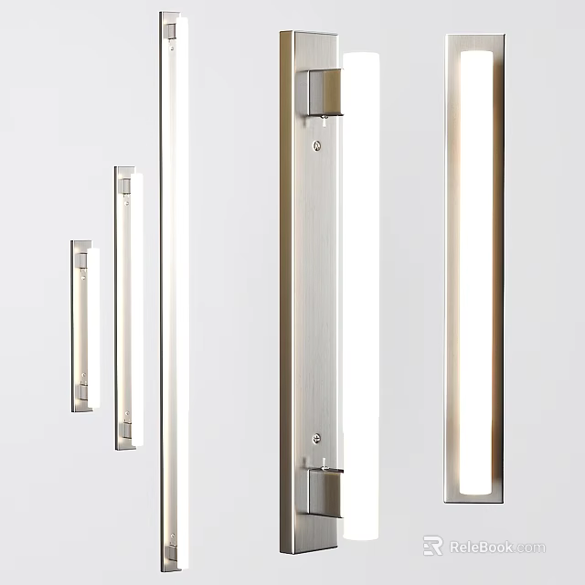 Sleek Modern Metal Wall Light With Slim Design For Indoor Home Decoration Lighting 3d model 