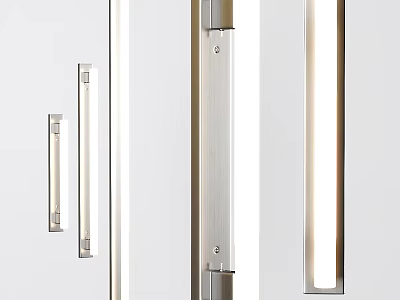 Sleek Modern Metal Wall Light With Slim Design For Indoor Home Decoration Lighting 3d model