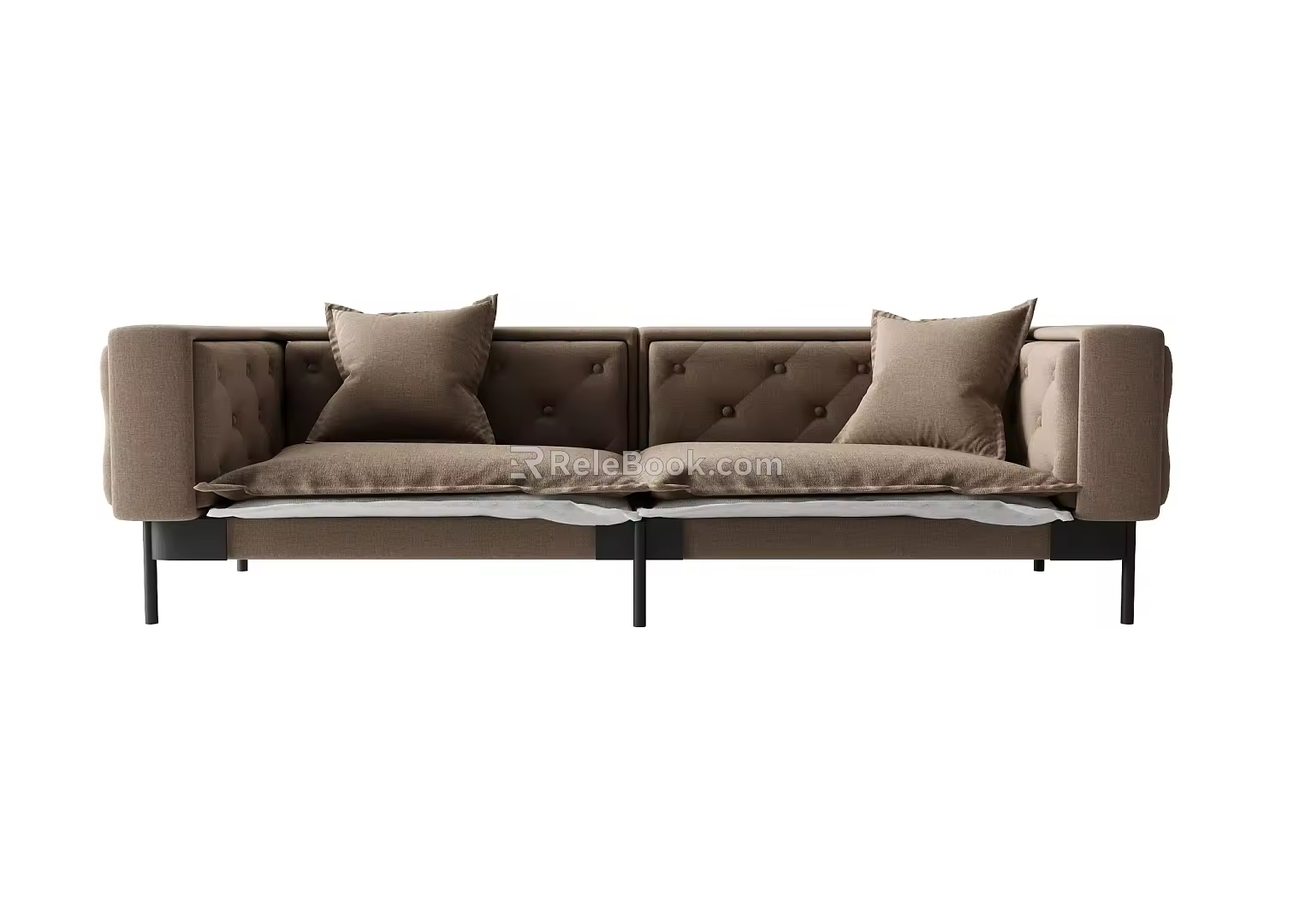 Modern double sofa multiplayer sofa 3d model