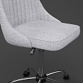 Table and Chair Combination Office Cabinet Armchair Chair Fabric 3d model