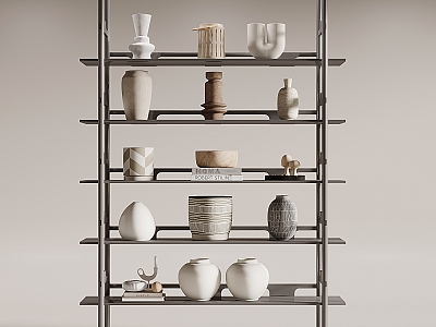 Quiet Pot Ornaments Storage Rack model