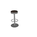 Modern Bar Stool Casual Stool Bar Stool 3d model