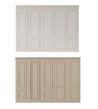 Wall panel background wall 3d model