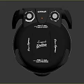 OFFRAH Modern Black Electric Kitchen Appliance With Control Knobs And Stylish Design