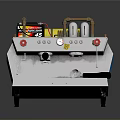 Professional Espresso Coffee Machine With 45 Battery Stainless Steel Body And Pressure Gauge