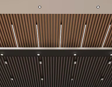 Modern Ceiling Square Ceiling Grille Ceiling 3d model