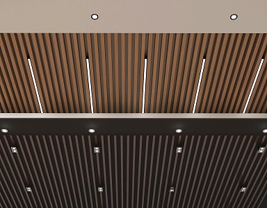 Modern Ceiling Square Ceiling Grille Ceiling 3d model