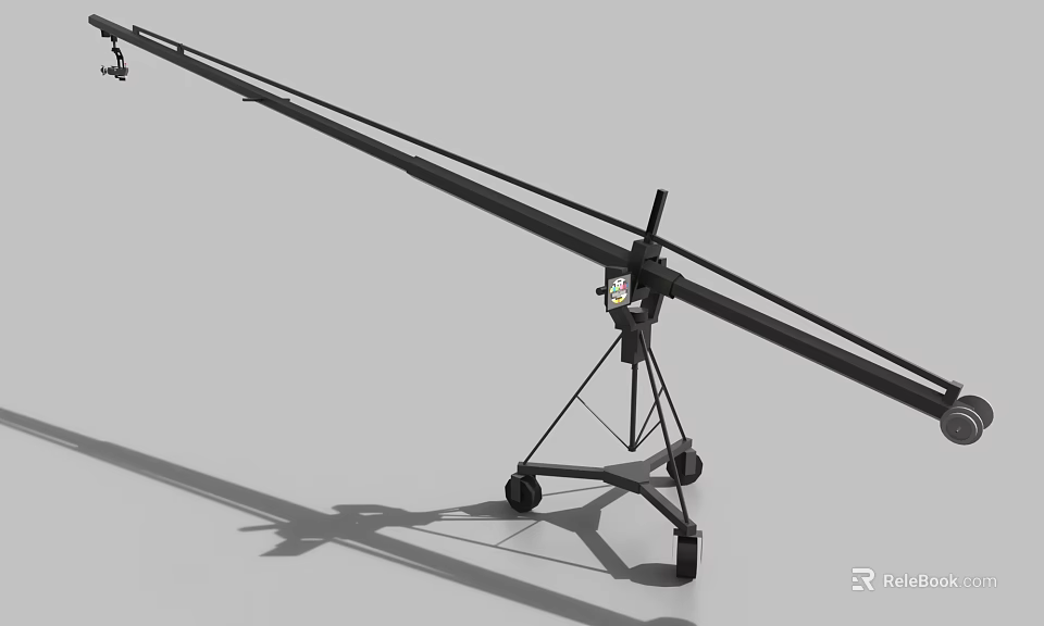 Mobile Digital Camera Jib Tripod Stand With Wheels For Photography Accessory 3d model 