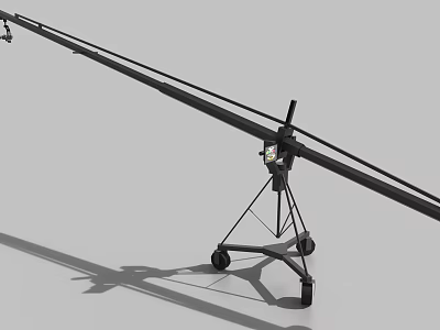 Mobile Digital Camera Jib Tripod Stand With Wheels For Photography Accessory 3d model