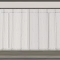White Vertical Striped Curtains With Light Filtering For Modern Home Interior Decor