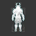 Dark Warrior Clothes With Horned Helmet And Metallic Armor Details