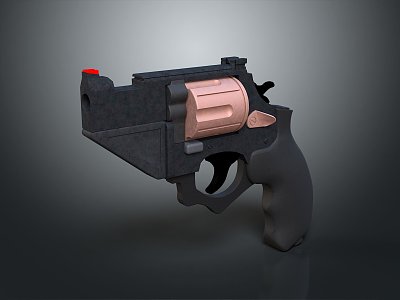 revolver pistol semi-automatic pistol automatic pistol modern weapon hot weapon 3d model