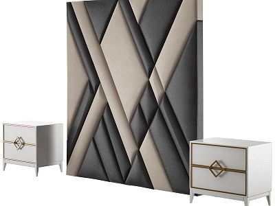 Modern background wall model