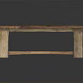Rustic Solid Wood Functional Coffee Table With Lower Storage Shelf For Cozy Home Living Space