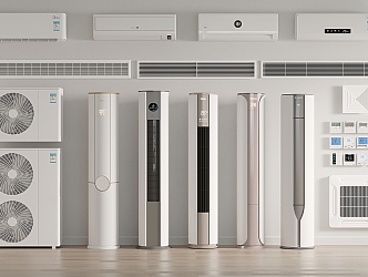 modern air conditioning 3d model