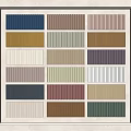 Various Colored Wall Panels Sample Display With Grid Arrangement For Interior