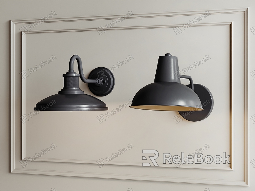 Industrial wind wall lamp outdoor wall lamp model