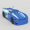 Modern toy car toy 3d model