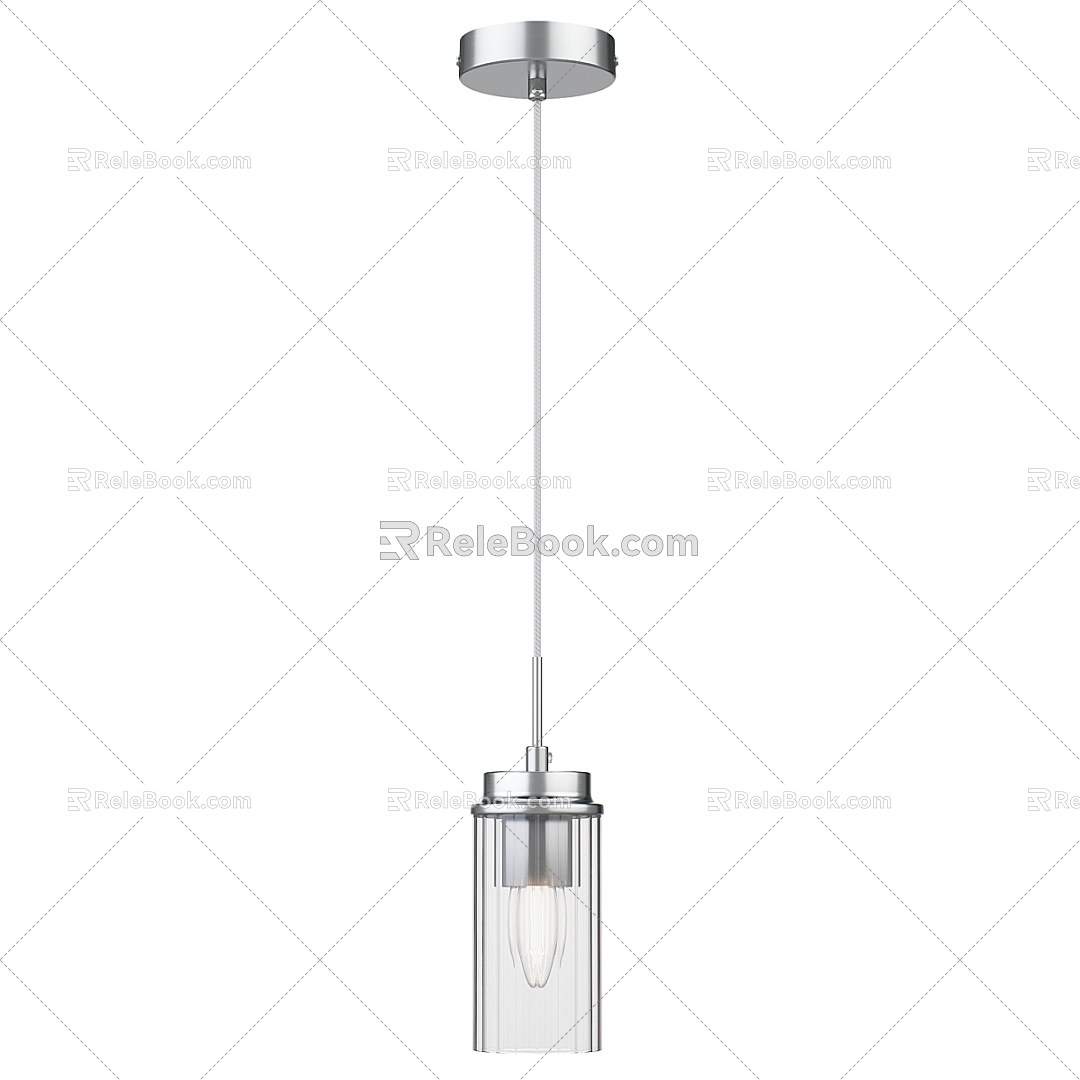 Simple Light Luxury Chandelier 3d model