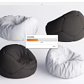 Modern Black And White Bean Bag Chairs With Various Design Styles