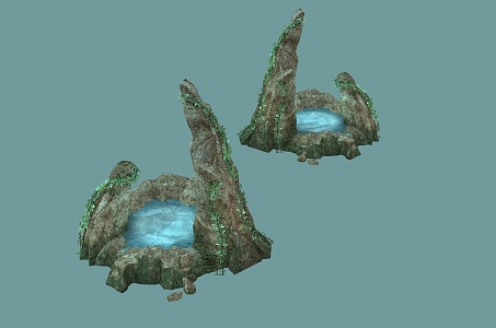 Stone Rock Cliff 3d model