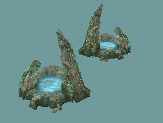 Stone Rock Cliff 3d model