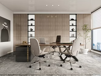 Modern Office Manager's Office 3d model