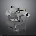 High Performance Turbocharger With White Design And Piping Structure For Automotive Engines