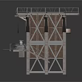 Industrial Heavy Duty Equipment With Metal Platform And Support Structures