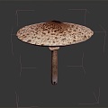 Modern mushroom straw mushroom poisonous mushroom plant 3d model