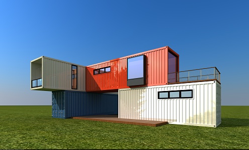 modern container 3d model