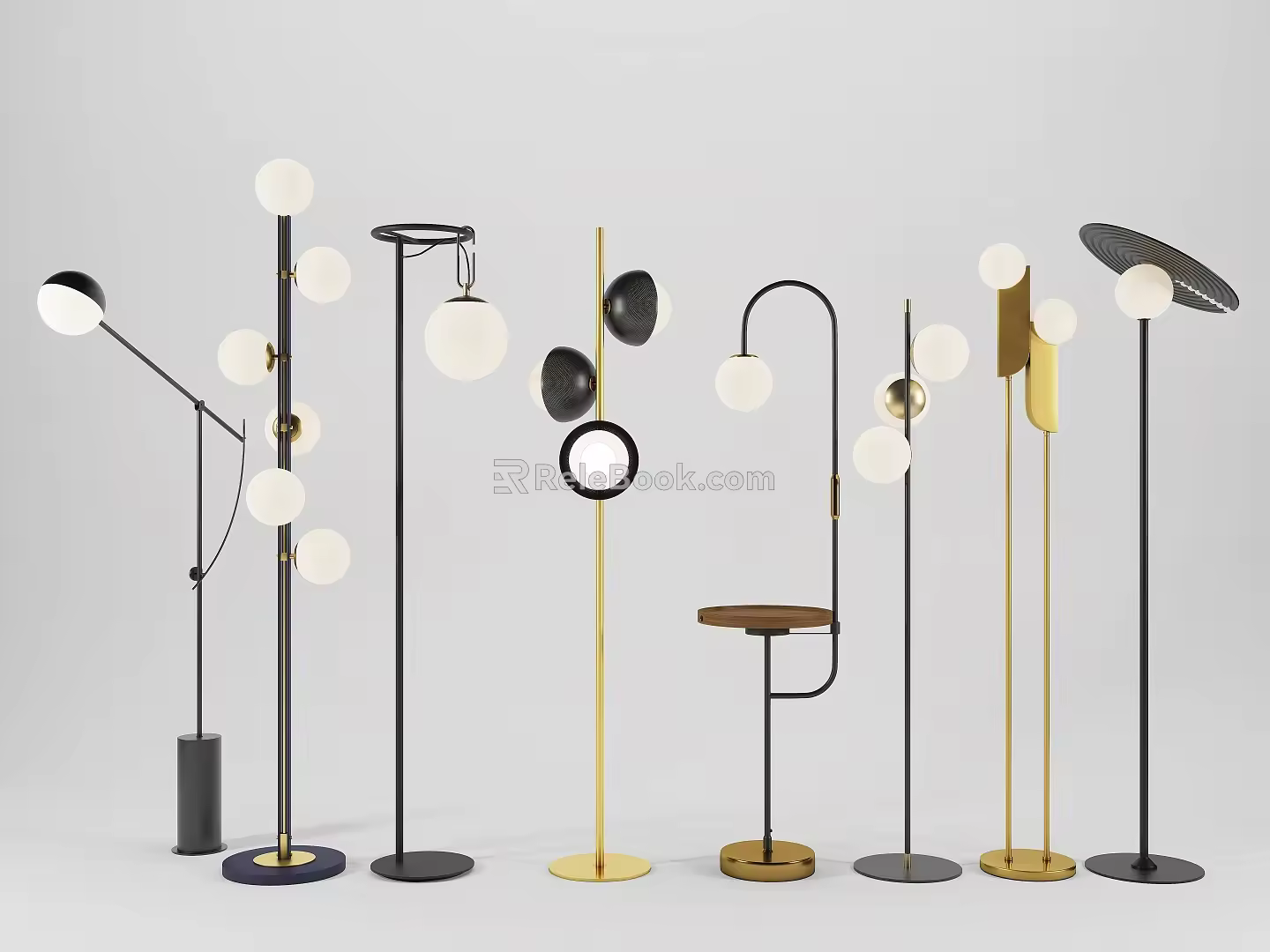 Bubble floor lamp 3d model