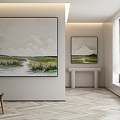 modern decorative painting 3d model