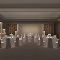 Modern Interior Design With Wooden Walls Illuminated Decor Marble Accents And Metal Base