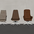 Modern Leather Office Chairs With Swivel Function Various Styles And Multiple Colors