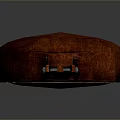 Traditional Handmade Wooden Household Item With Round Body And Carved Details
