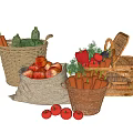 Vegetables 3d model