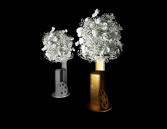 Wedding Auditorium Wedding Table Flower Oscar Film Table Flower Rack 3d model