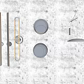 Modern Decorative Wall Lights With Various Designs Mounted On Concrete Wall