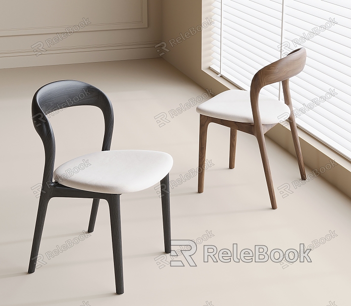 Modern Dining Chair Single Chair Leisure Chair model