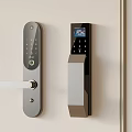 Modern Smart Door Locks With Digital Keypad Display Screen And Electronic Design Features 3d model