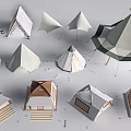 Various Stylish Tent Designs With Different Shapes Pyramid Tops And Window Details