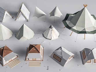 modern tent camping tent canopy camping facilities camping sketches camping equipment 3d model