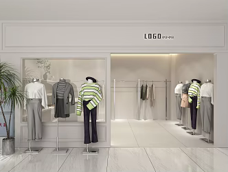 Women's clothing store 3d model