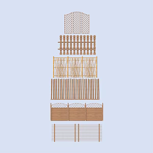 Fence Guardrail 3d model