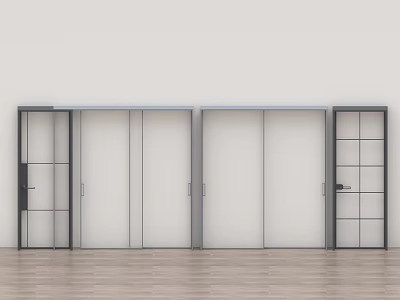 Glass door security door wooden door bedroom door conference room door sliding door paint door single door double door 3d model